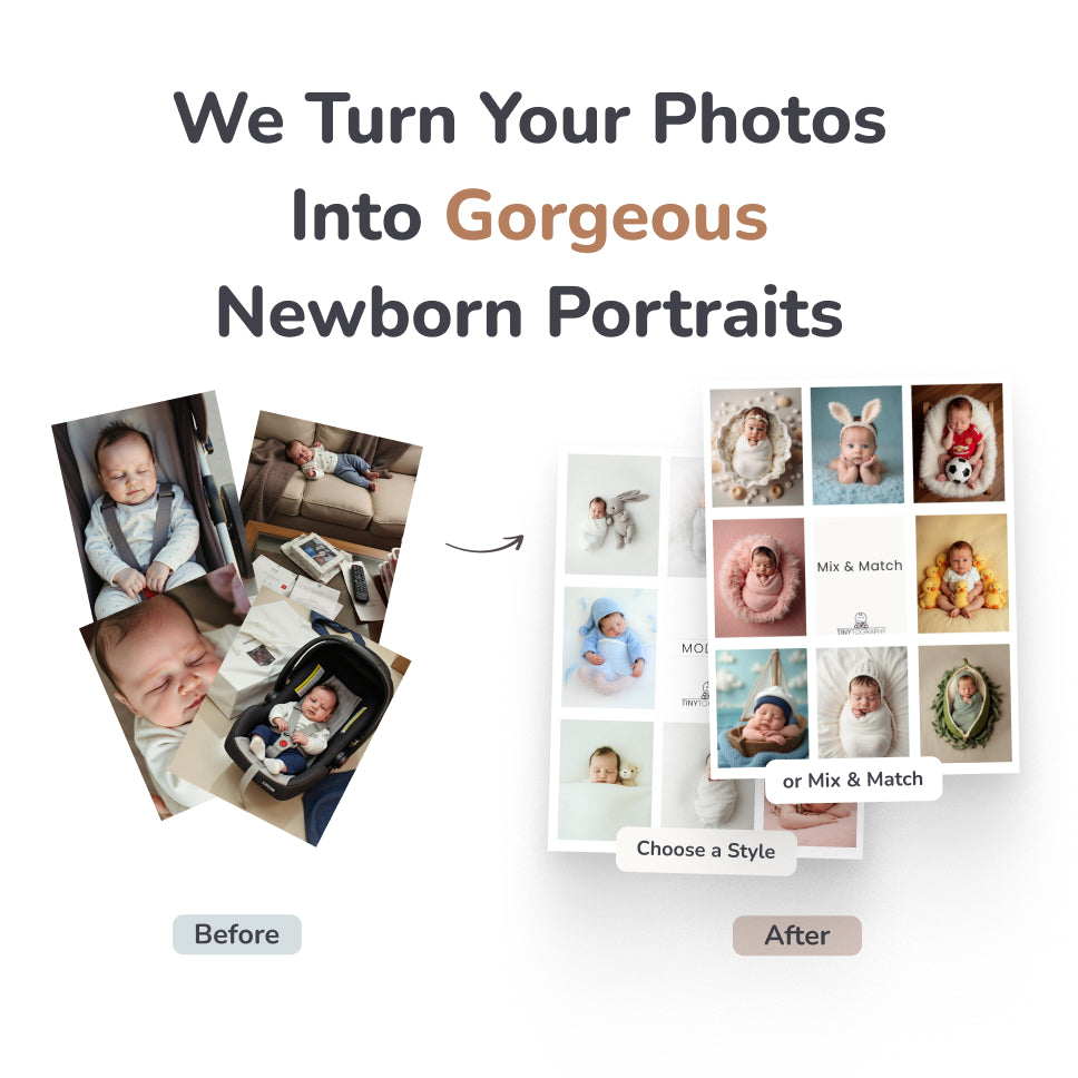Cherish Your Newborn with Custom Portraits