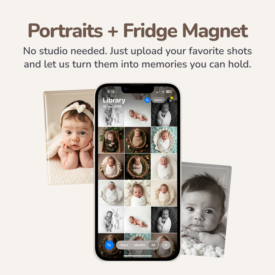 Digital Images + Fridge Magnet 3x2 x3