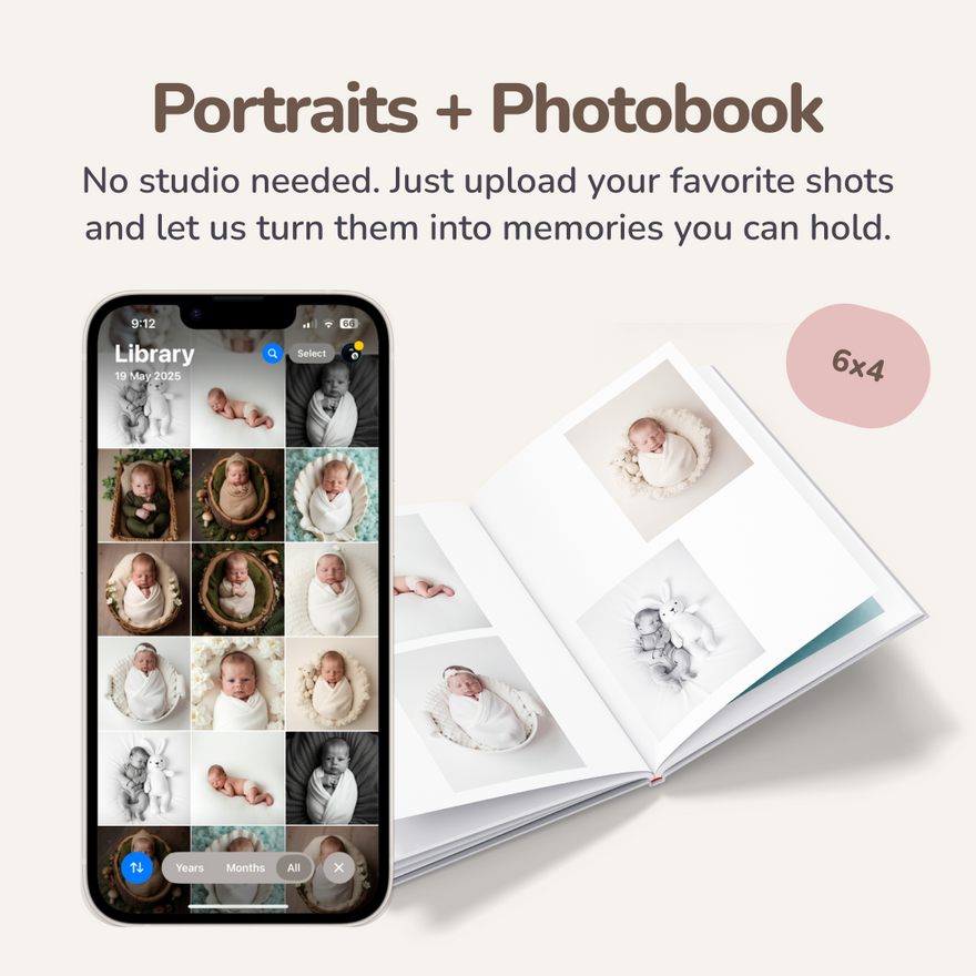 Portraits - Digital Images + Photobook - 6x4