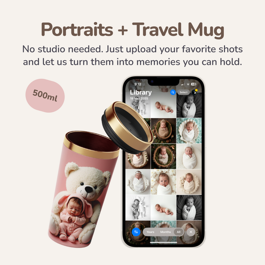 Portraits - Digital Images + Travel Mug - 500ml