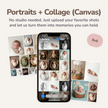 Portraits - Digital Images + Collage - 8x6 - Canvas Print