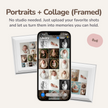 Portraits - Digital Images + Collage - 8x6 - Framed