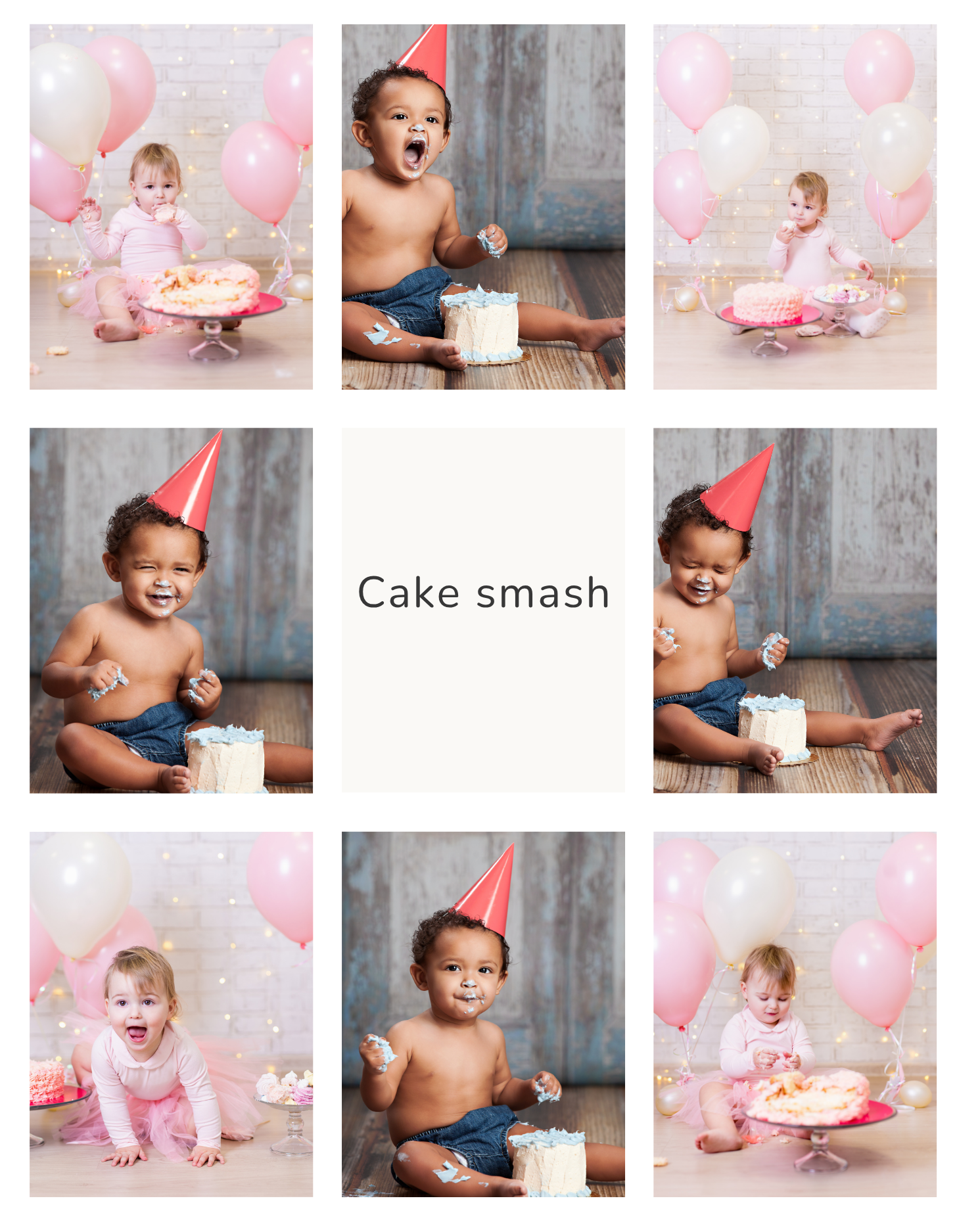 12 Month Photos (+Cake Smash!) - 16 Pictures